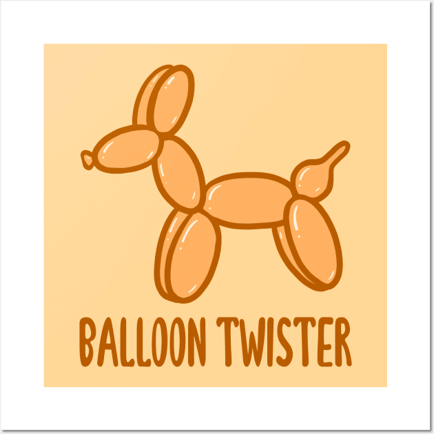 Balloon Twister! (Orange) Wall Art by KelseyLovelle